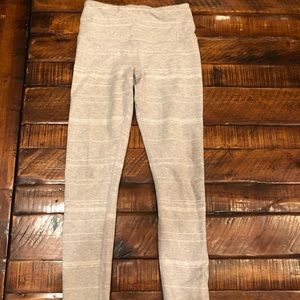 Grey and white athleta leggings